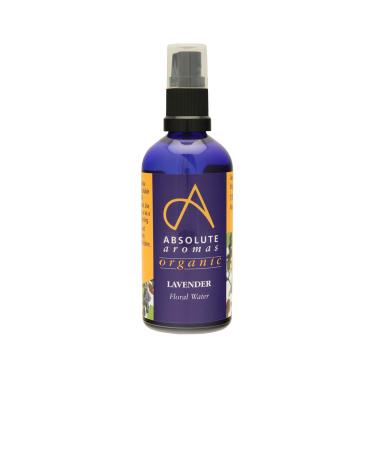 Absolute Aromas Certified Organic Lavender Water 100ml - Pure Natural Nourishing and Hydrating Facial Toner Spray - Suitable for All Skin Types Lavender 100 ml (Pack of 1)