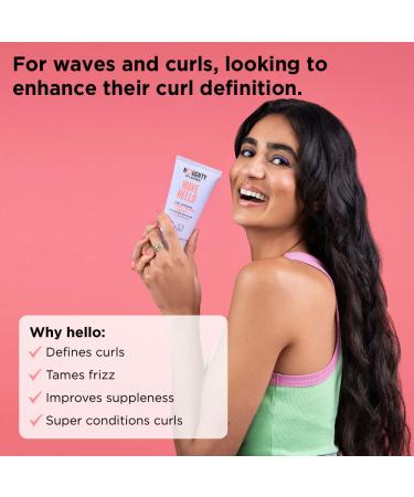 NOUGHTY 97% Natural Wave Hello Curl Taming Cream - Vegan Curl Defining Haircare with Sea Kelp & Mango Butter - 150ml (2 Pack) for Curly & Wavy Hair - Buy Online on SooperMarket.com