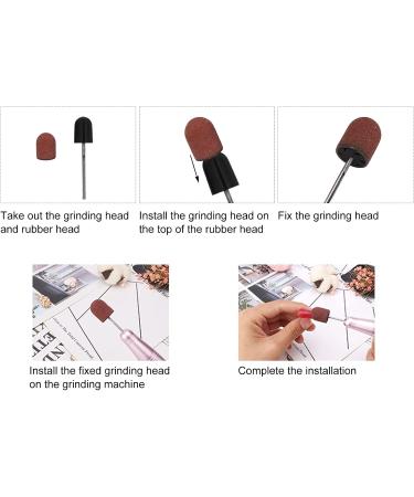 Sanding Bands for Nail Drill Sanding Bands Nail Drill Bits 120# Grit Nail Art Sanding Caps Manicure Polishing Grinding Bands Nail Drill Bits Set with Shaft Nail Sanding Heads - Buy Online on SooperMarket.com