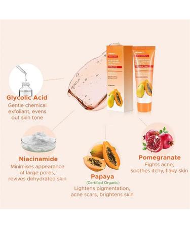 Papaya Essence Exfoliating Scrub Cream - 2pcs Deep Exfoliator Set - Buy Online on SooperMarket.com