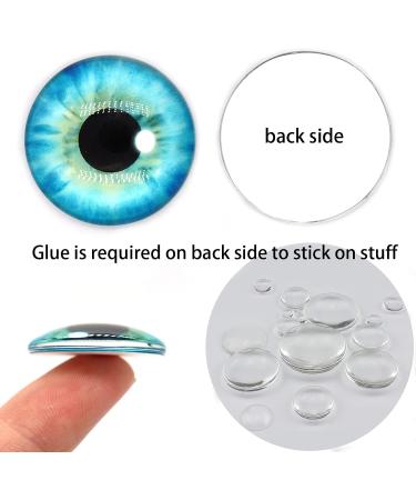 100PCS 20MM Dragon Eyes Glass Cabochon for DIY Doll Making and Jewelry Craft - Buy Online on SooperMarket.com