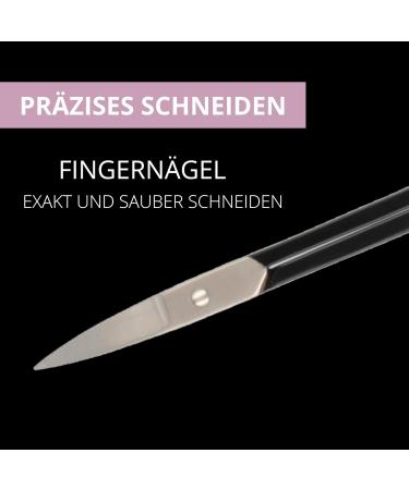 Parsa Beauty Lov.U Nail Scissors - Precision Stainless Steel Nail Cutter for Fingernails & Toenails (Black) - Bent Design for Optimal Use - Buy Online on SooperMarket.com
