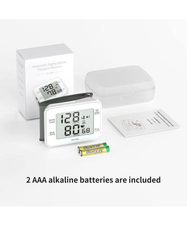 Wrist Blood Pressure Monitor with Voice Broadcast & Large Display Screen - Automatic BP Cuff with Irregular Heartbeat Indicator - 180 Readings Memory - Carrying Case - Buy Online on SooperMarket.com