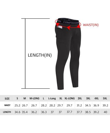Milin Naco Men's Compression Pants 3-Pack - Black Athletic Sports Leggings - Buy Online on SooperMarket.com
