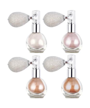 KALLORY Shimmering Spray Powder Glitter High Gloss Powder Body Glitter Spray Makeup Spray for Face Body As Shown4