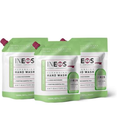 INEOS Antibacterial Moisturising Hand Wash White Rose & Neroli 1L (Pack of 3) & Cleansing Hand Wash Cucumber & Aloe 1L Green pack of 3 White Rose & Neroli 1 l (Pack of 3) + Hand Wash Cucumber & Aloe 1L Green - Buy Online on SooperMarket.com