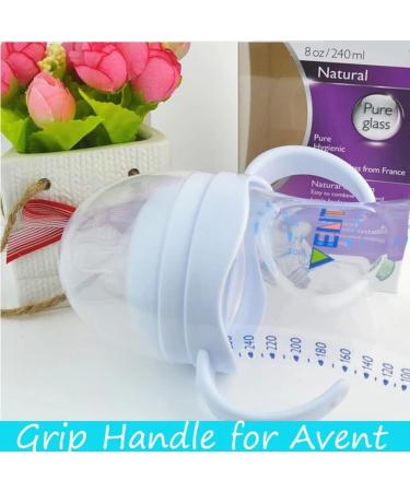Newmemo 2pcs Baby Bottle Handles - Avent Natural Wide Mouth Bottle Grip Handles for Easy Feeding - Baby Bottle Accessories - Buy Online on SooperMarket.com
