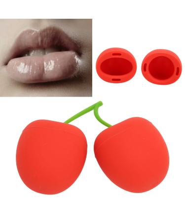 Cherry Shaped Lip Plumper Enhancer, Lip The Fast Sucker Beautiful Curves on Upper and Lower Lip Womens Silicone Lip Plumper Device