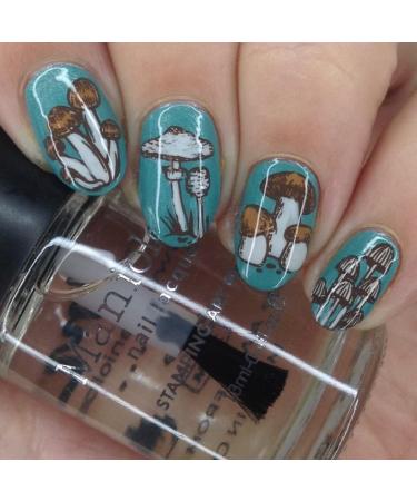 Shop Maniology Forest Wonders Nail Stamping Plate Set - Unique Mushroom & Frog Nail Art for Stunning Manicures - Buy Online on SooperMarket.com