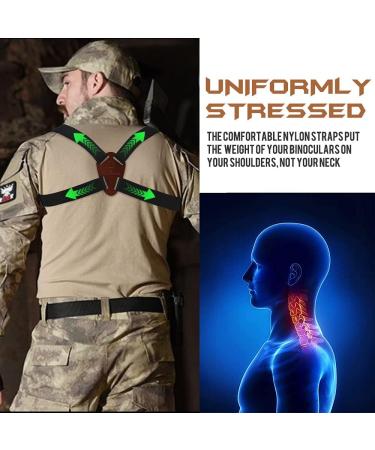 X-shaped Binocular Harness Strap for Birding, Hunting, Hiking - Lightweight & Comfortable - Buy Online on SooperMarket.com