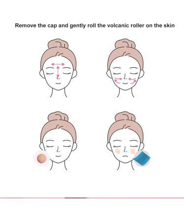 Oil Absorbing Roller Volcanic Rock Oil Oil Absorbing Face Roller Reusable Dual Heads Oil Control Volcanic Skin Roller for Face Makeup - Buy Online on SooperMarket.com