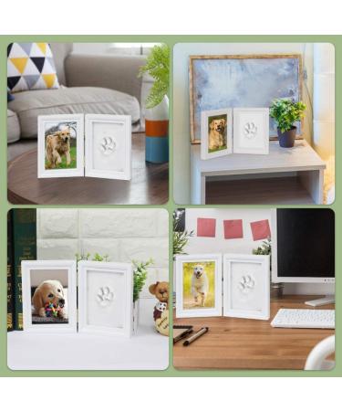 SlowTon Pet Pawprint Keepsake Kit | Personalized Clay Imprint Picture Frame | Ideal Gift for Dog Lovers - Buy Online on SooperMarket.com