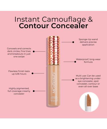 MCoBeauty Instant Camouflage and Contour Concealer - Ivory 0.3 oz | Full Coverage - Brightens, Smooths, and Corrects Imperfections - Buy Online on SooperMarket.com