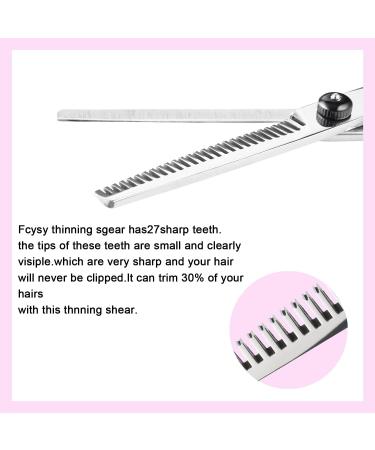 Professional 10 Pcs Barber Kit Hair Cutting Scissors Set | Hairdressing & Thinning Scissor Set for Women - Pink - Buy Online on SooperMarket.com