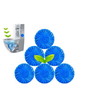 Eco-Friendly Toilet Bowl Cleaner and Deodorizer BigbigHouse Automatic Toilet Tank Flush Cleaner Pucks Blue Tablets Keep Your Bathroom Fresh Clean and Sanitary-6 Pack