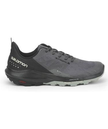 Salomon Men's OUTPULSE Gore-Tex Hiking Shoes 11.5 - Magnet/Black/Wrought Iron | Waterproof Outdoor Shoe - Buy Online on SooperMarket.com