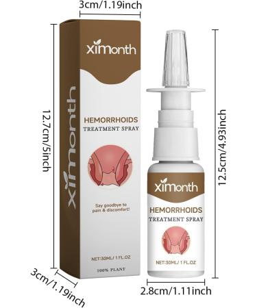 Natural Herbal Hemorrhoid Spray Hemorrhoid Relief Spray 30ml Hemorrhoid Itching Relief Spray Relieves Swelling and Hemorrhoid Discomfort (2pc) - Buy Online on SooperMarket.com