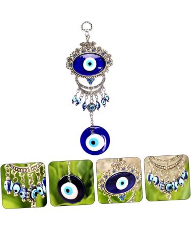 ABOOFAN 3pcs Blue Pendant Keychain Accessories Blue Eye Amulet Ornament Hanging Pendant Charm Devil Eye Rear - Buy Online on SooperMarket.com