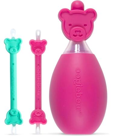 Oogiebear Baby Nasal Aspirator & 2-in-1 Nose Booger/Snot & Ear Wax Gadget | Raspberry Bundle - Buy Online on SooperMarket.com