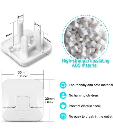 HiCanwn 50 Pack Outlet Covers Baby Proofing Plug Covers Child Proof Electrical Protector Safety Socket Covers Electric Outlet Pulg Covers for Baby Child White - Buy Online on SooperMarket.com