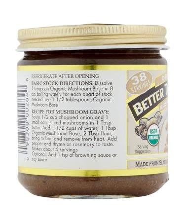 Better Than Bouillon Mushroom Base Organic  8 Ounce Jars (Pack of 1) 8 Ounce (Pack of 1) - Buy Online on SooperMarket.com