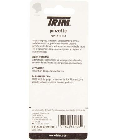 TRIM Professional Square Tip Tweezers (Pack of 6) - High Quality Precision Tweezers - Buy Online on SooperMarket.com