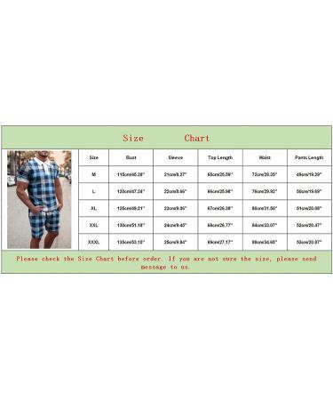 Men's Muscle T-Shirt & Short Set | Summer Workout 2 Piece Tracksuit - Blue-3 Medium - Buy Online on SooperMarket.com