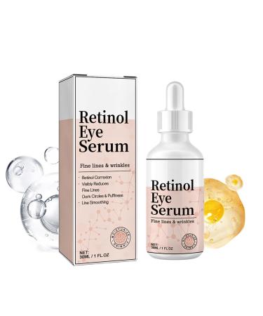 Retinol Eye Serum Eye Cream for Dark Circles and Puffy Eyes Anti Aging Eye Bag Removal Fade Fine Line Wrinkle Reduce Crow Feet Suitable for All Type