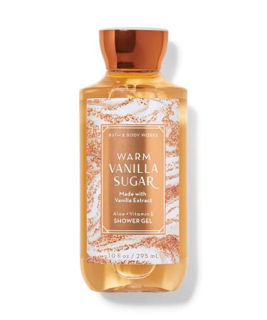 Bath and Body Works Warm Vanilla Sugar Shower Gel Wash 10 Ounce Vanilla 10 Fl Oz (Pack of 1)