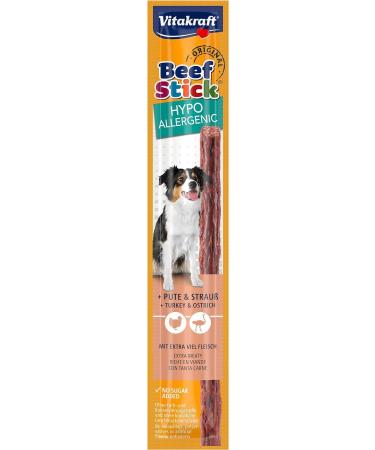 Vita Force Beef Stick - Hypoallergenic Dog Treats with Turkey & Ostrich Rice & Potatoes Sugar-Free | 50x12g - Buy Online on SooperMarket.com