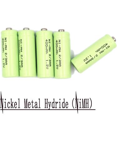 12 Pack 1.2V Ni-Mh 2/3AA Rechargeable Batteries - 400mAh Button Top for Solar Lights Shavers & Toothbrushes - Buy Online on SooperMarket.com