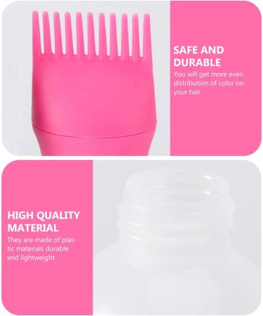 SOLUSTRE Hair Applicator Bottle 3pcs Root Comb Applicator Bottle Hair Color Applicator Bottle Squeezable Hair Oil Bottle Brush for Home Salon Hair Dye (Black Rosy and Blue) Hair Oils As Shown - Buy Online on SooperMarket.com