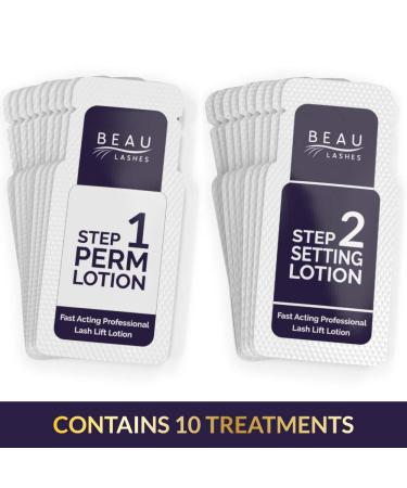 Professional Grade Lash Lift Lotions - Set of 10 for Perming, Curling, and Lifting Eyelashes | Semi Permanent Supplies for Beauty Treatments - Buy Online on SooperMarket.com