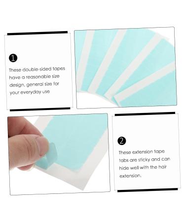 5 Sheets Double-Sided Tape - Waterproof Adhesive Stickers for Hair Extensions Wigs and Nails - 2x0.5cm - International Shipping - Buy Online on SooperMarket.com