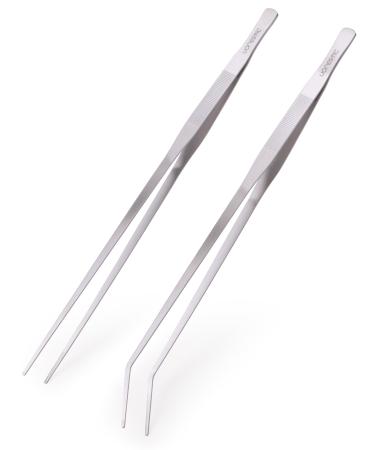 VORESTIC Aquarium Tools Extra Long Tweezers Set 48cm Reptile Feeding Tongs