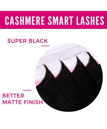VEYES INC Cashmere Smart Fan Lash Extensions | 0.03/0.05/0.07 C/CC/D Curl | 8-20mm Mixed & Single Length | Super Matte Black Volume Lashes for Lash Techs - Buy Online on SooperMarket.com