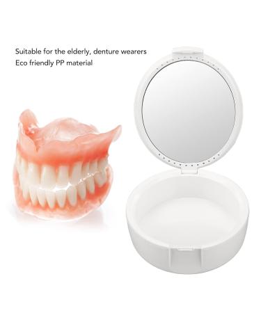 Portable Prosthesis Swimming Case & Cup Holder | Ideal for Seniors | Soaking Container & Storage Solution (White) - Buy Online on SooperMarket.com