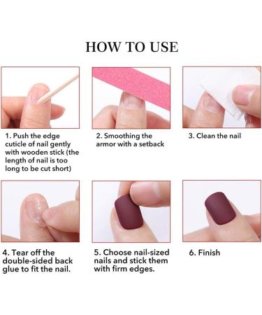 Brishow Long Coffin False Nails - White Ballerina Stick on Nails for Women and Girls - Buy Online on SooperMarket.com
