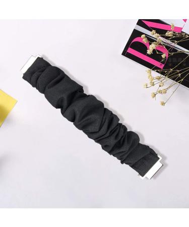 Compatible for Popglory P22 Band  Fabric Elastic Scrunchie Elastic Women Cute Replacement Straps Compatible for Popglory P22 / Donerton Smartwatch / iTouch Air 3 / IOWODO R3Pro Smartwatch Black - Buy Online on SooperMarket.com