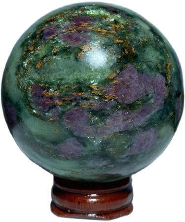 Natural Crystal Rough Natural Sphere Natural Gemstones Emeralds and Ruby Symbiotic Crystal Ball Hand Polished Spheres Quartz Decoration Gift 1pc (Color : 450-460g) - Buy Online on SooperMarket.com