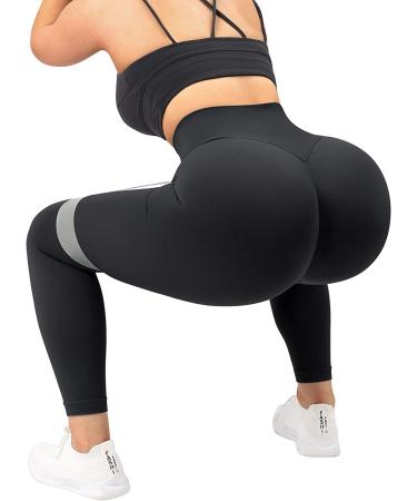 MOOSLOVER Seamless High Waist Butt Lifting Yoga Pants in Black - Medium #1 Compression Tights for Women - Buy Online on SooperMarket.com