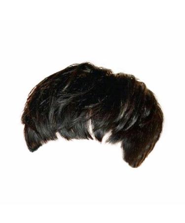 Threading Hair Removal Beauty Short Straight Hair Border Commerce Hot Black Fluffy Short Hair High Temperature Silk Fiber Headwear Fashion Hairstyle Lace Fronts One Size Black