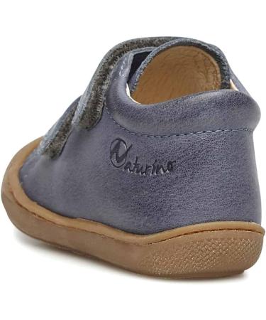 Naturino Cocoon VL Leather First Steps Shoes - 4.5 UK Child - Sky Blue - Buy Online on SooperMarket.com
