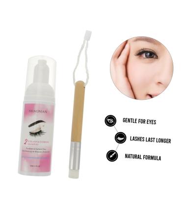 NOLITOY Eyelash Cleansing Mousse - 2pcs Lash Shampoo & Eye Makeup Remover Foam | Gentle Lash Cleaner & Mascara Wash for Flawless Eyes - Buy Online on SooperMarket.com