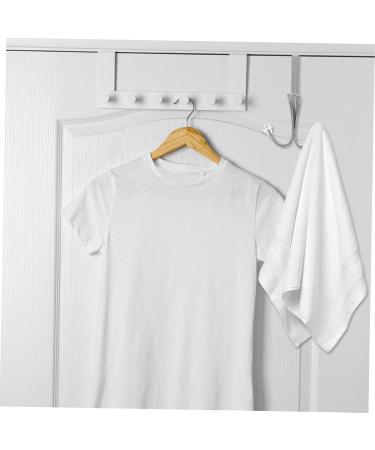 CHILDWEET Metal Door Hanger 2pcs Door Hook Towel Rack Towels Coats Scarf Hook Over Door Towel Hanger Organizer Kitchen Utensils - Buy Online on SooperMarket.com