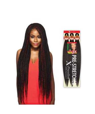 Outre X-Pression Kanekalon 3X Pre Stretched Braid 42 - Multi Pack Deals (3-Pack 1B) - Buy Online on SooperMarket.com