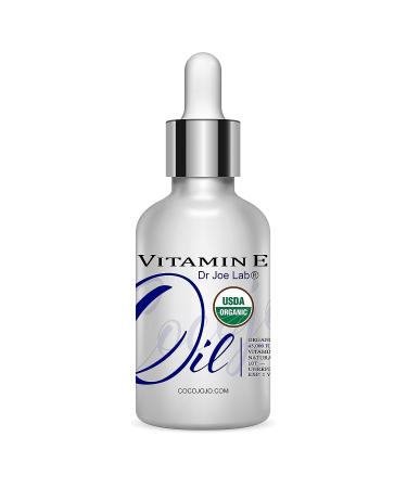 USDA Certified Organic Vitamin E Oil 43000 IU 1 oz - Natural Moisturizer for Skin, Face, Hair, Nails, Body, Eyelashes - Antioxidant Care for Hydration and Rejuvenation - Buy Online on SooperMarket.com