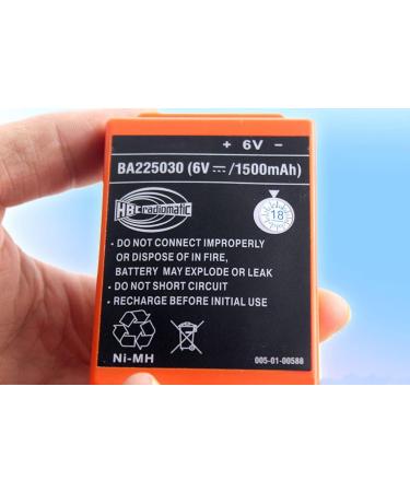 2 Pack 6V HBC Radiomatic BA225030 Ni-Mh Battery for Crane Remote Control | 1500mAh Pump Truck Battery - Fast International Shipping - Buy Online on SooperMarket.com