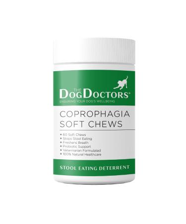 The Dog Doctors Coprophagia Soft Chews - Perfect Daily Treat Which Helps Stops Your Dog Stool Eating Habit! (60 Chews) 60 count (Pack of 1)