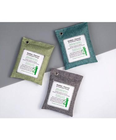 Buy Bamboo Coal Air Purification Bags - Activated Carbon Smell Absorbers & Moisture Removers (3 Pack 200g) for Home & Car | Eco-Friendly Fresheners - Buy Online on SooperMarket.com